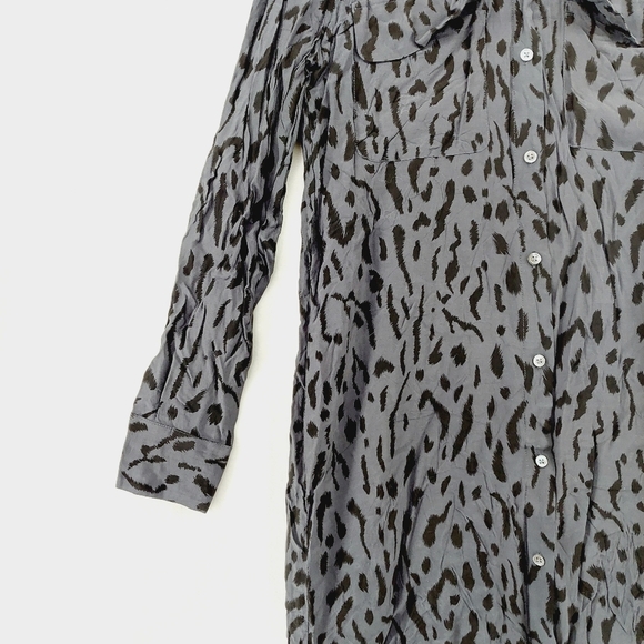 Rails Alix Cheetah Print Button Down Belted Midi Dress P2853 - Picture 4 of 8